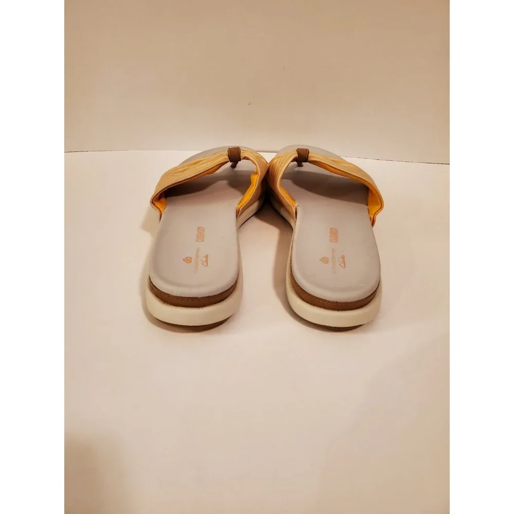 Clarks Cloudsteppers Slide Sandals‎ Eliza April Golden Yellow